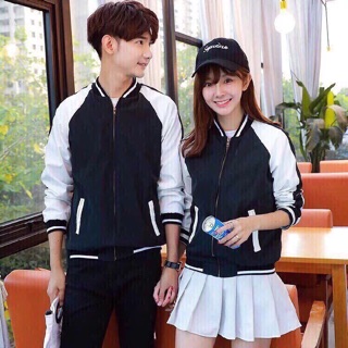 Áo khoác dù bomber nam nữ
