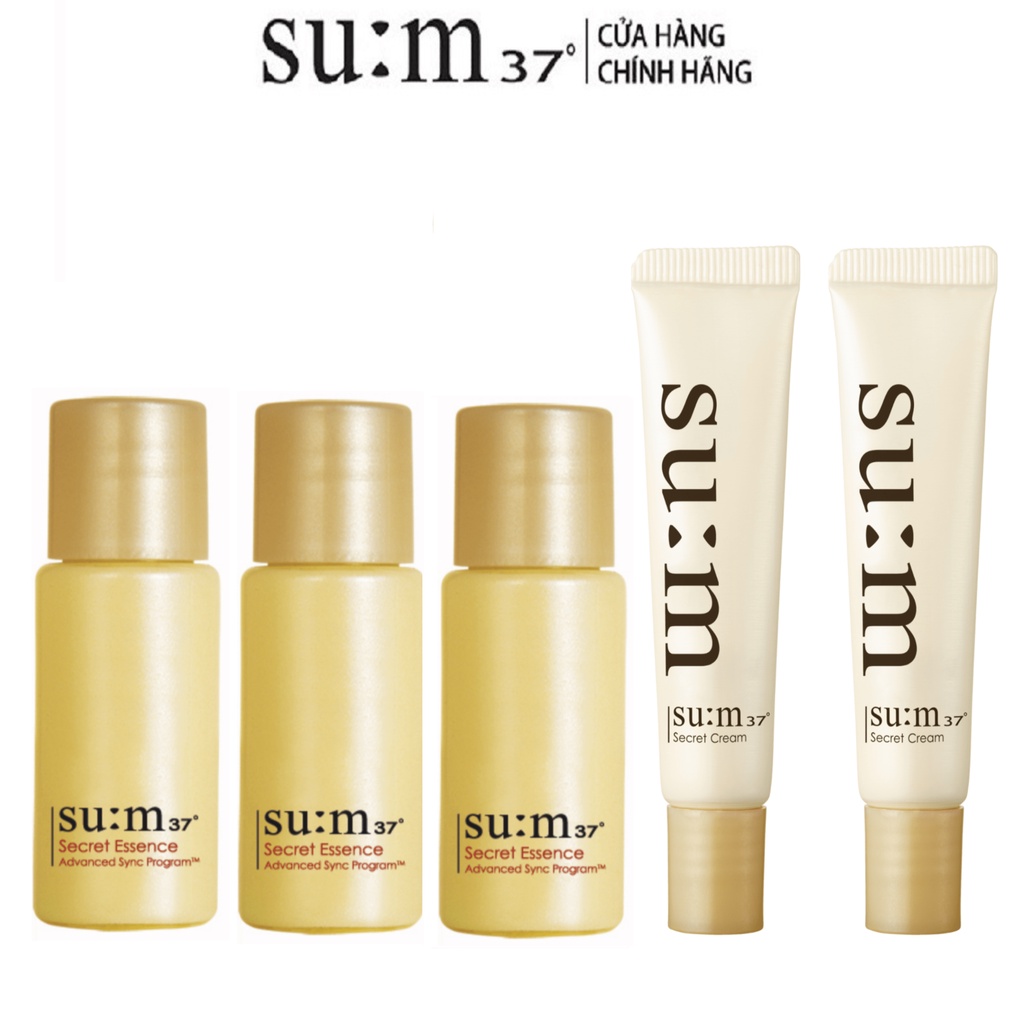 [HB Gift] Bộ mẫu thử Kem dưỡng cân bằng nội môi ngăn ngừa lão hóa và Nước thần cải thiện 5 vấn đề da Su:m37