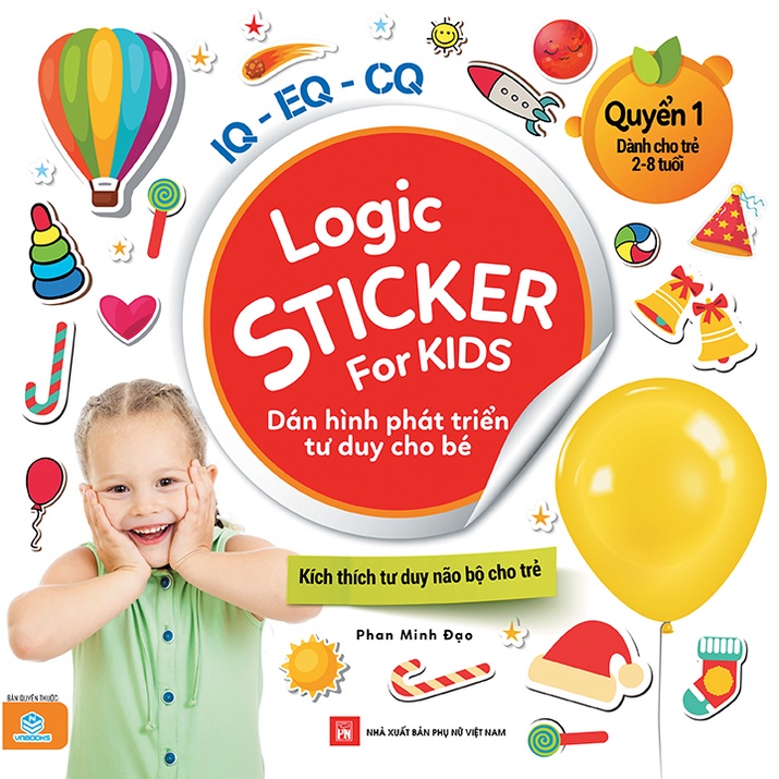 Sách - Logic Sticker for kids dán hình phát triển tư duy cho bé