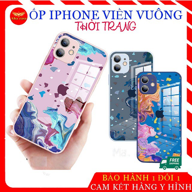 ỐP LƯNG iPHONE - ốp iphone loang màu bảo vệ camera ip 6/6plus/7/7plus/8/8plus/XsMax/ip11/11pro/11promax/ip12/12 pro max