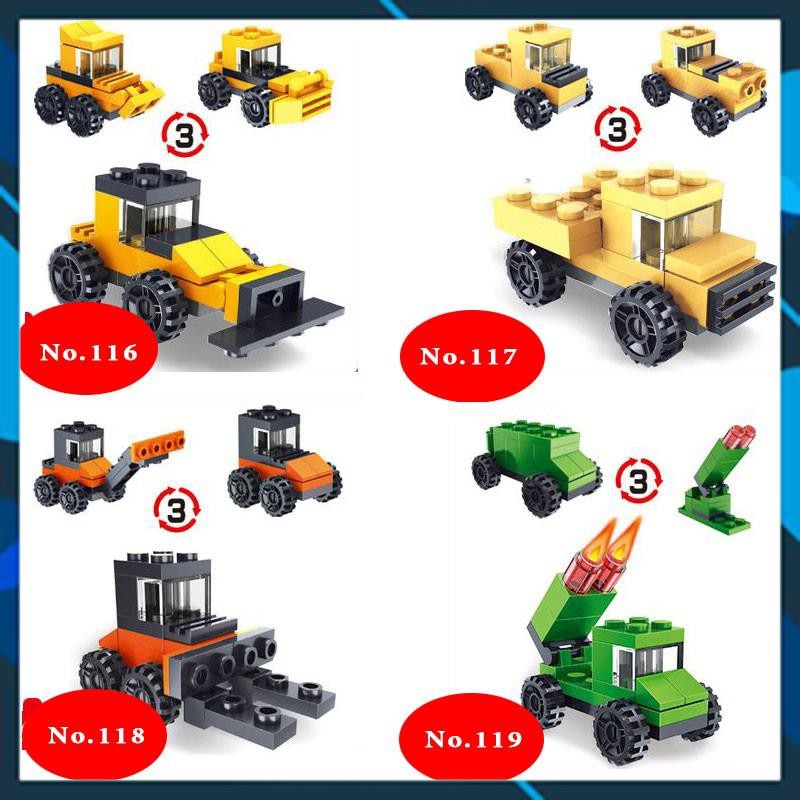 Đồ chơi lắp ghép Đồ chơi lắp ghép các loại xe và thú Mini Lego Style [TOY WORLD]