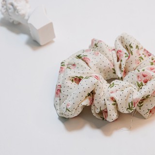 Dây buộc tóc, cột tóc scrunchies hoa nhí Mackey