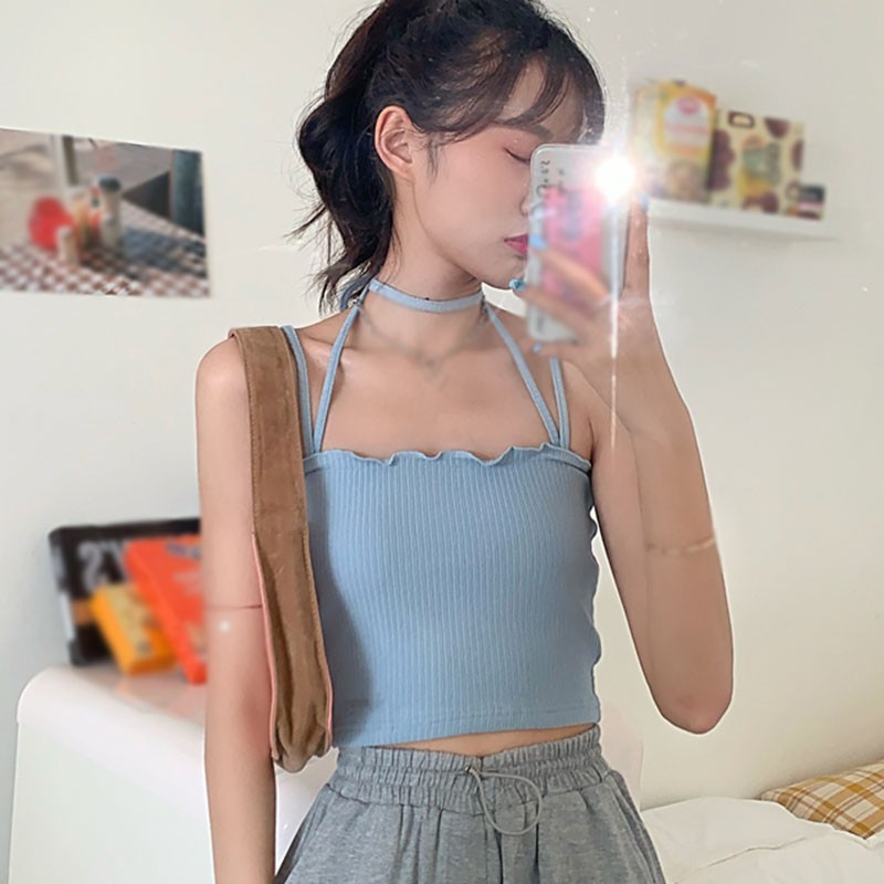 Áo Dây Thiết Kế Cổ Yếm Nữ Tính