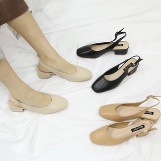 Giầy cao gót đế vuông 3.5cm