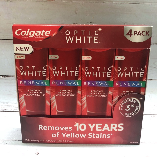 Kem đánh răng Colgate Optic White 116g của Mỹ