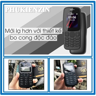 Điện Thoại Nokia 101,Nokia 100, Nokia 105 Zin Chính Hãng Kèm Pin Sạc
