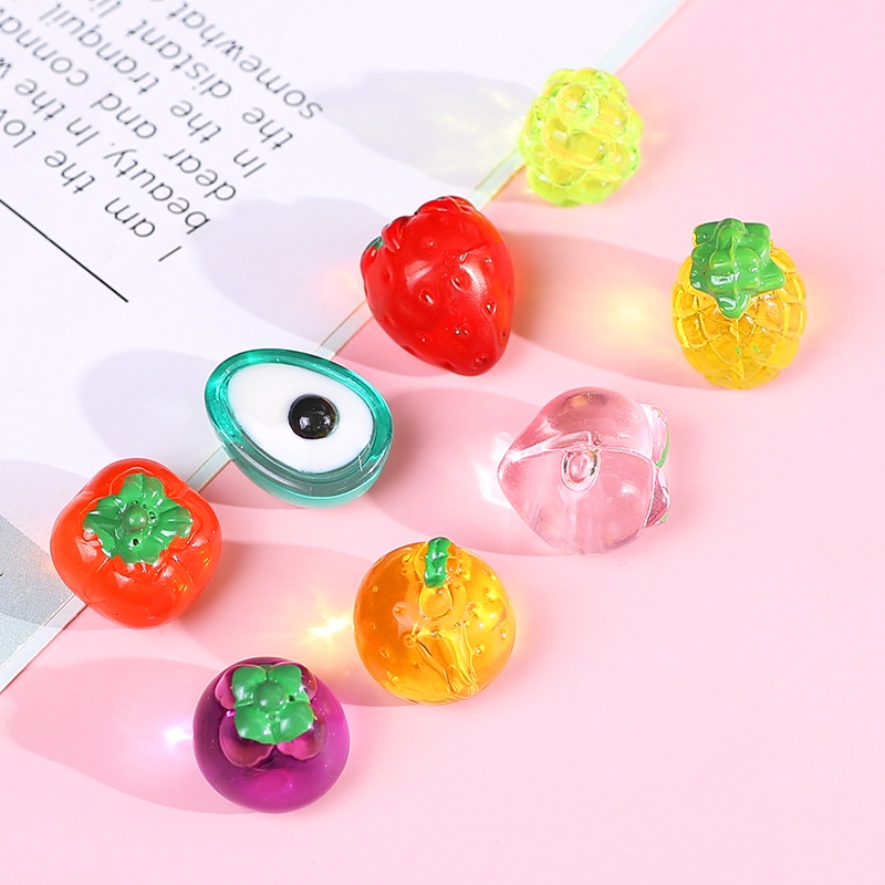 trái cây nhân tạo Resin phụ kiện dép Crocs charm DIY khóa giày crocs jibbitz Nhựa trang sức Phụ kiện trang trí giày crocs nút trang trí điện thoại di động Nắp đậy / Khung ảnh / Cốc nước / Túi Nguyên liệu làm phụ kiện handmade sáng tạo
