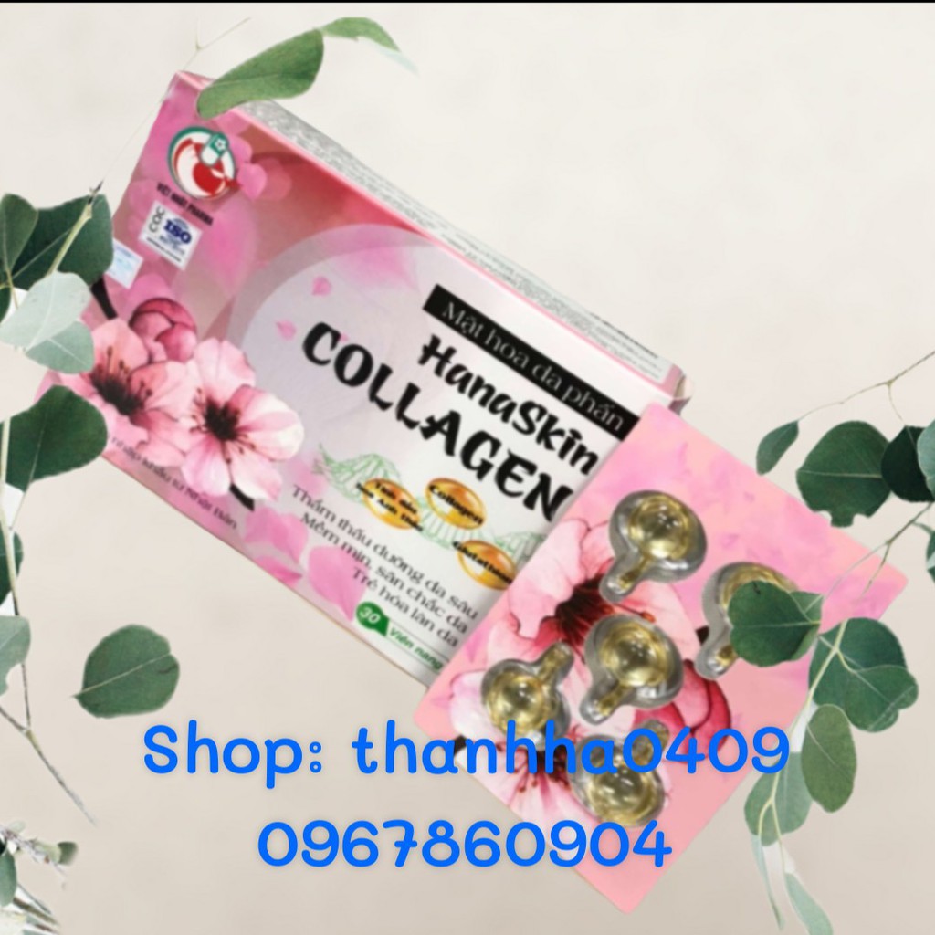 Viên bôi dưỡng da Hana skin Collagen