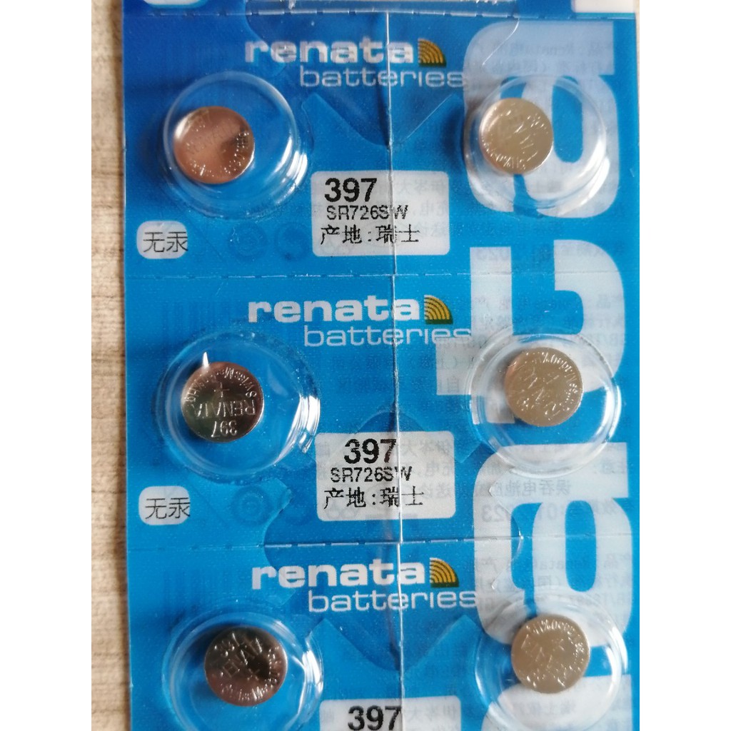 Viên Pin Renata 397 SR726SW  - Vỉ 1 viên