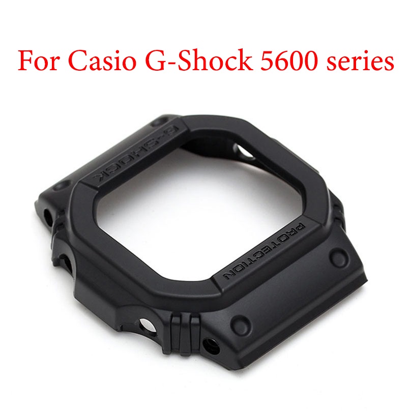 Gờ đồng hồ silicon + dây đeo cho casio g-shock dw-5600e dw-5700 dw-5735 gw-b5600 gwx-5600 vỏ đồng hồ 5600 phụ kiện trang bị lại vòng đeo tay