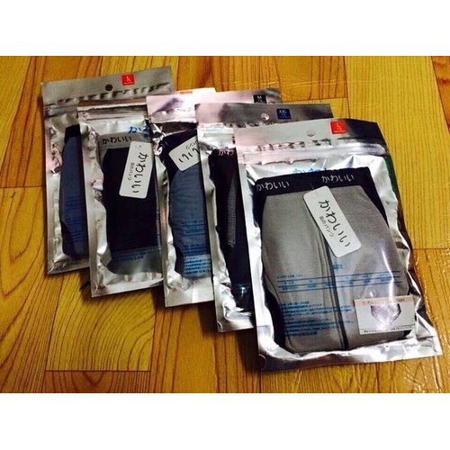 Quần sịp nam xuất nhật túi zip bạc vải cotton 100% hàng loại đẹp v51