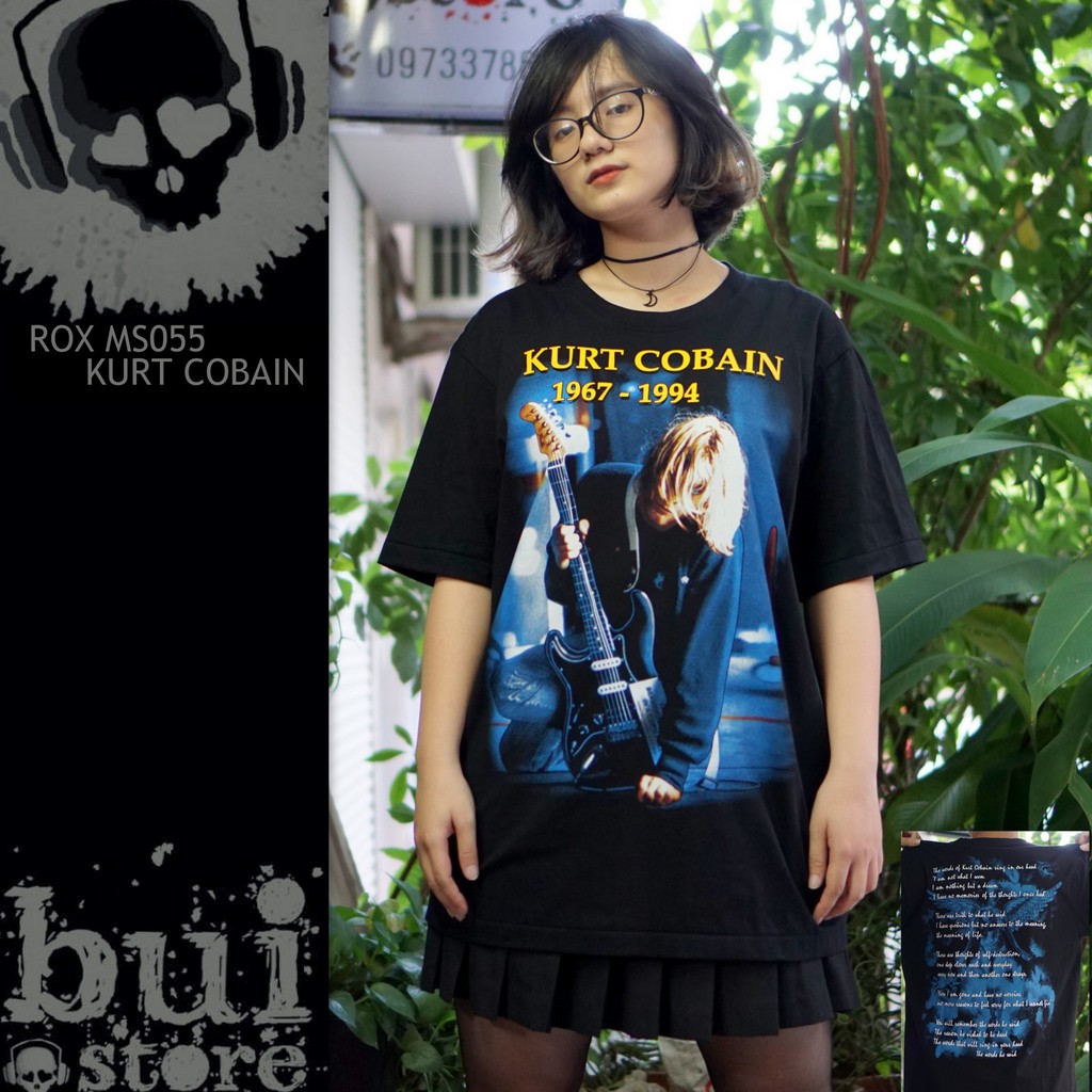 Áo Rock: áo phông Kurt ROX MS055 Áo Thái dáng xuông size S, M, L, XL, XXL nam nữ đều mặc được, chất cottong