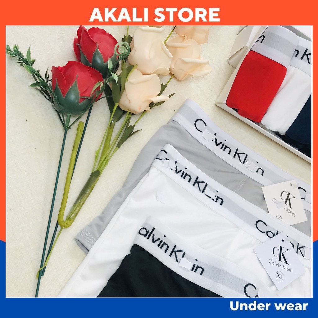 Quần lót nam boxer thun lạnh, Quần sịp đùi nam boxer thun lạnh co dãn 4 chiều cao cấp  - AKALI