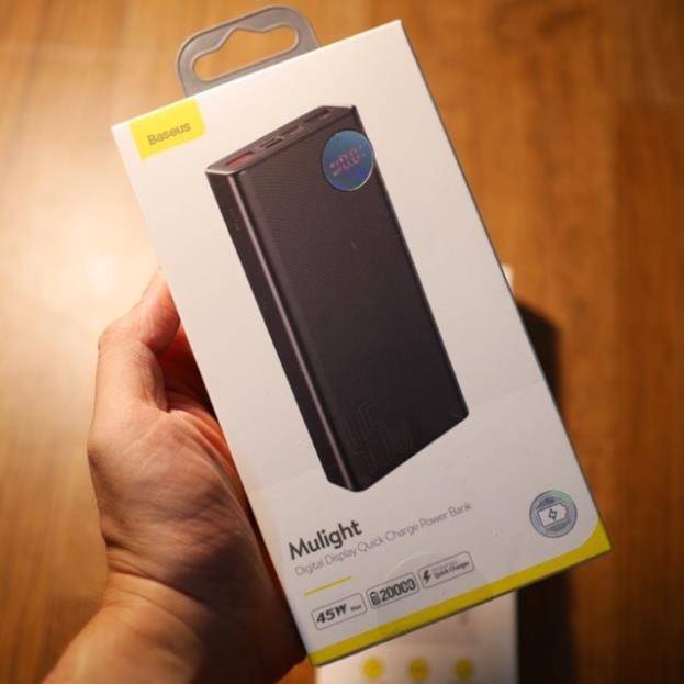 Pin dự phòng Baseus Mulight dung lượng 30000mAh sạc nhanh QC30/PD 33w cho Iphone/ Ipad/Samsung