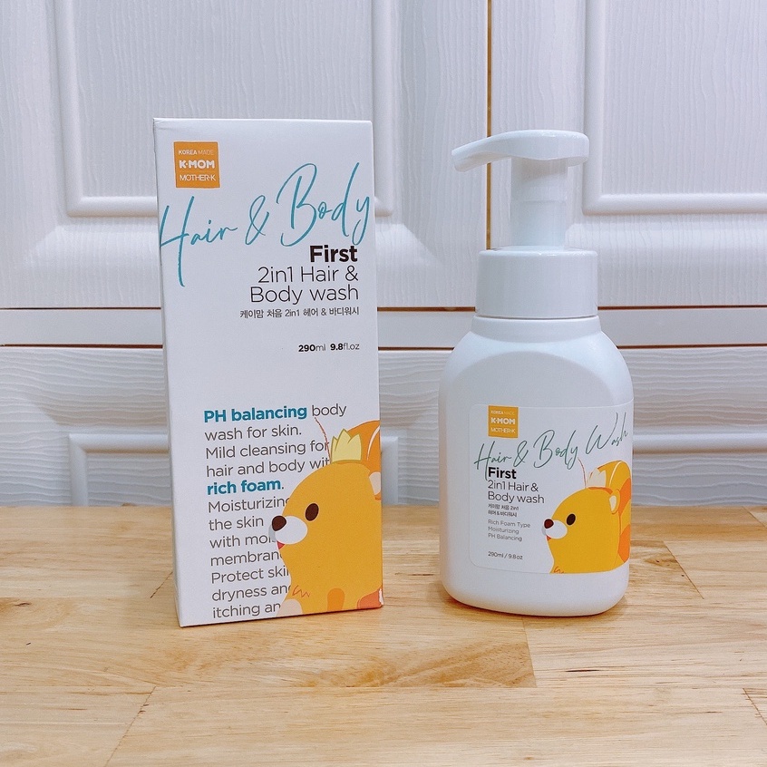 Sữa tắm gội hữu cơ K-mom cho bé (290ml)
