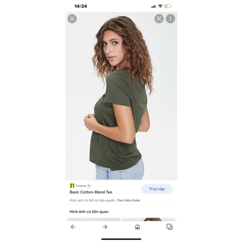 Áo phông nữ F21 Cotton cực mát