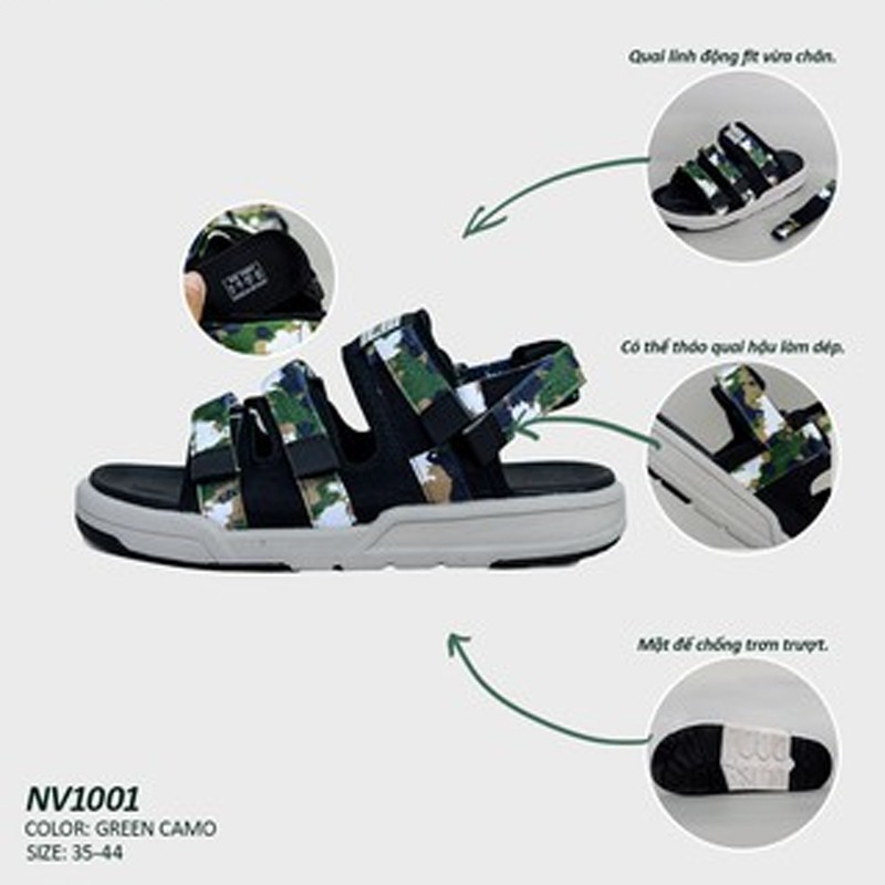 [Mã FATHANG5 giảm 10K đơn 50K] Giày Sandal Vento Hybrid Nam Nữ SD 1001