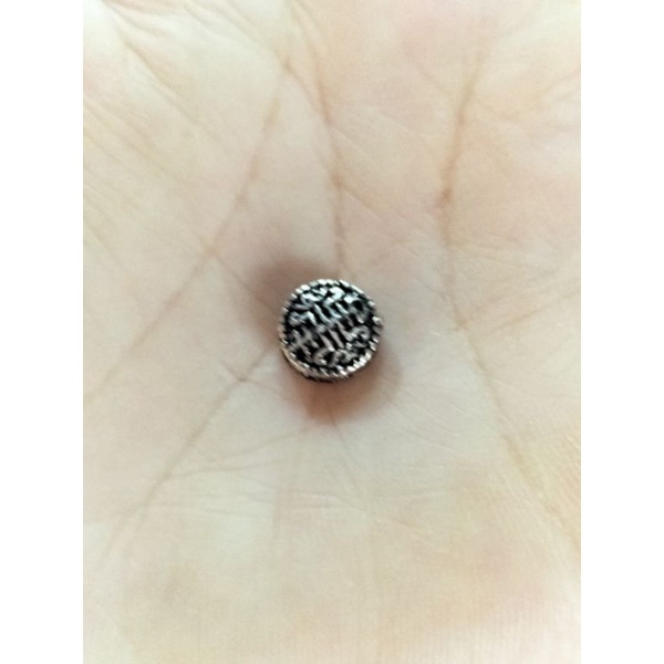 Charm bánh xe song hỉ cát tường bạc s925 vĩnh viễn bảo hành bạc Thuylamshop