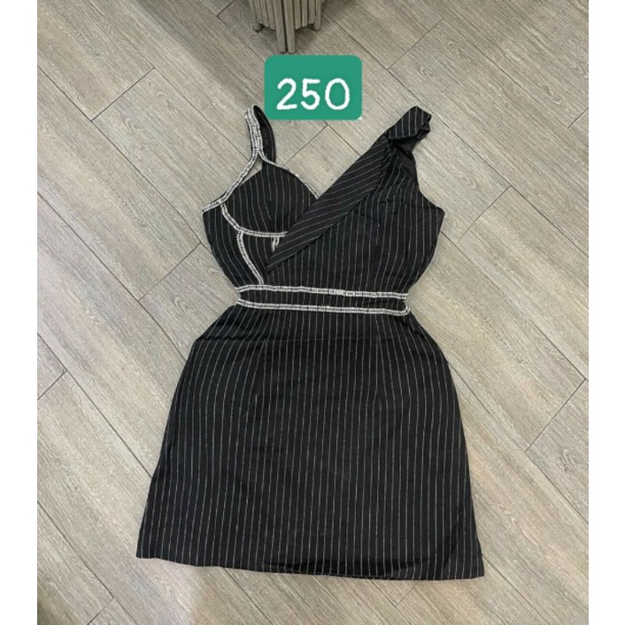 Đầm body đi tiệc đen ziczac đính đá, dam dự đám cưới nyc