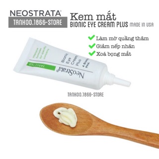 [KEM MẮT] Kem mắt Giảm Nhăn. Mờ thâm. Neostrata eye cream plus. 2g