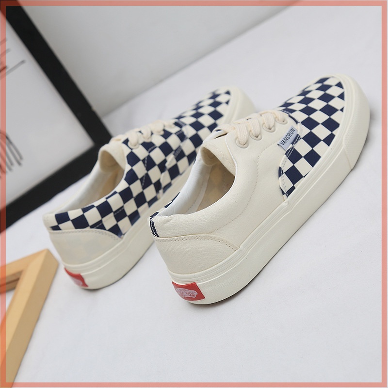 Giày Thể Thao Sneaker 𝗩𝗮𝗻𝘀 Caro nam nữ bản classic buộc dây - Giày Vans caro hàng 1:1 cao cấp Full Box Bill