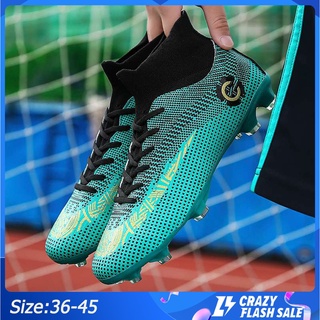 Giày đá bóng nam CR7 Mercurial FG Giày Futsal TF Giày đá banh Giày bóng đá cổ cao
