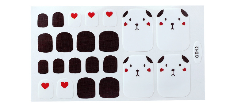 Miếng dán dùng trang trí móng chân thiết kế chống thấm nước và lâu trôi màu