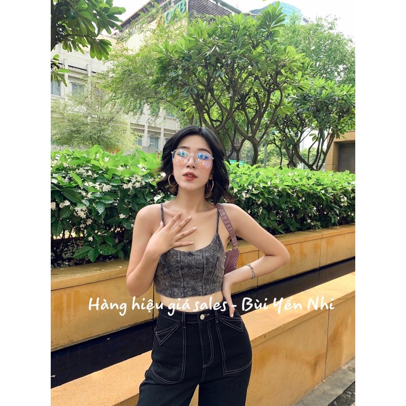 Áo F21 màu giả denim