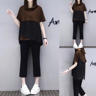 Sét bộ quần ống rộng