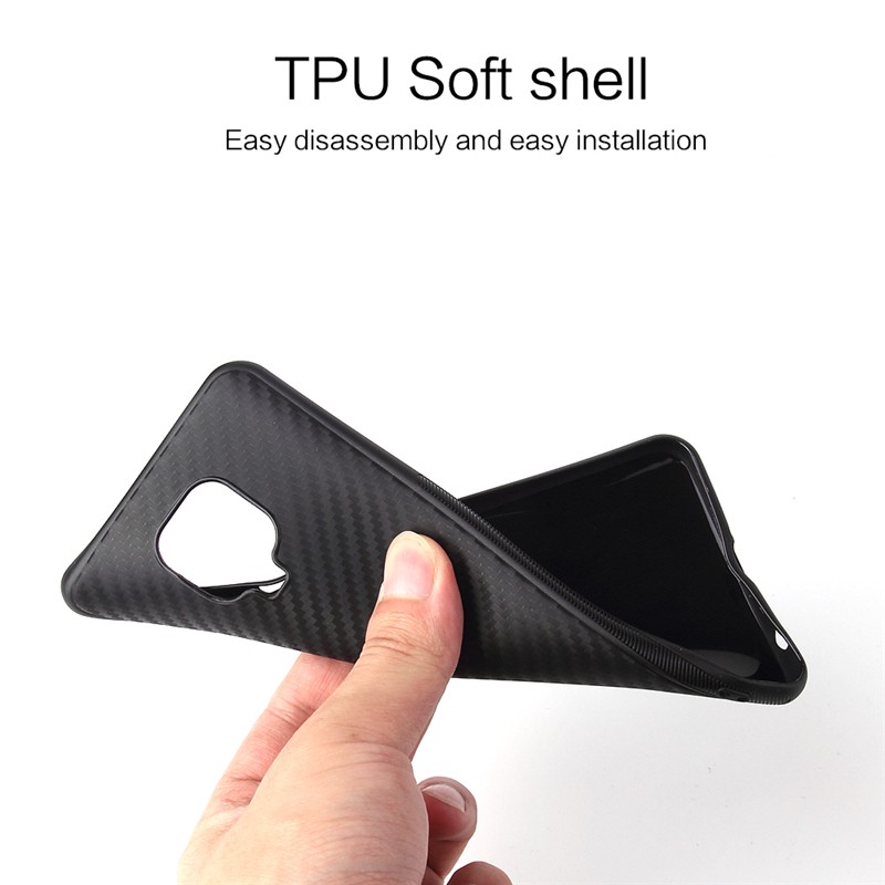 Ốp Lưng Tpu Mềm Sợi Carbon Cho Xiaomi Mi 11 10T Pro Note 10 Lite Mi 10 Pro POCO X3 NFC Pocophone F1 Mi 8 Lite Mi 9T Pro Redmi 9 9T 9A Note 9S 9 Pro 8 9A 8A