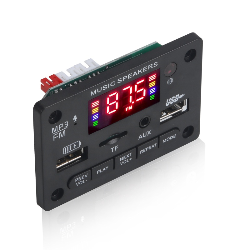 Mô Đun Giải Mã Âm Nhạc Không Dây USB TF AUX FM Radio 7V-23V