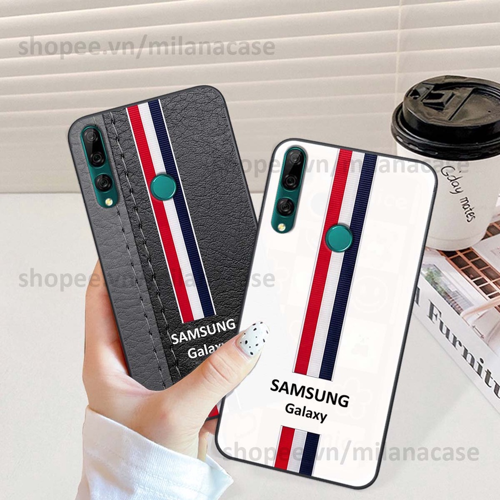 Ốp Huawei Y9 2019 / Y9 Prime 2019 in giả da phong cách thể thao, cá tính, thời trang