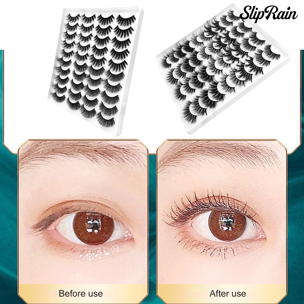 (Hàng Mới Về) Set 20 Cặp Lông Mi Giả Nối Dài Tự Nhiên | BigBuy360 - bigbuy360.vn