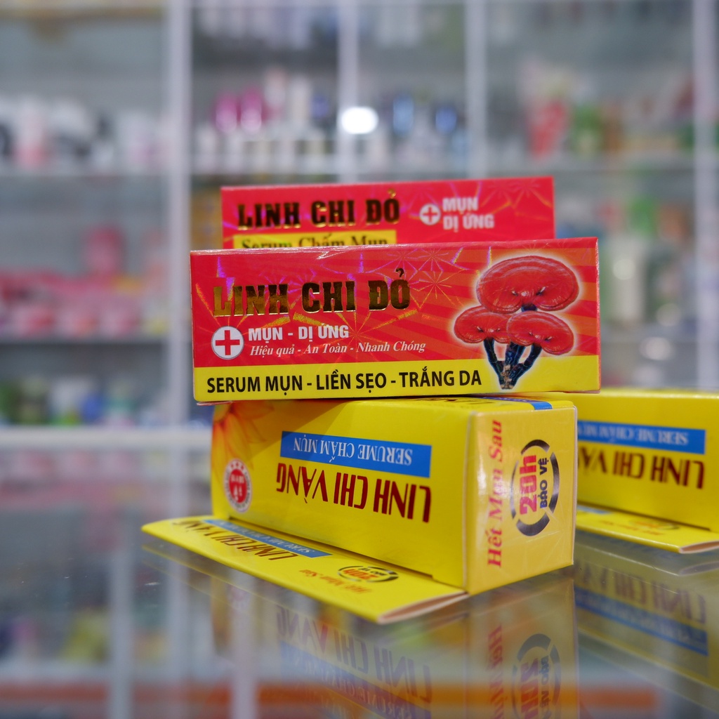 Serum chấm mụn linh chi vàng