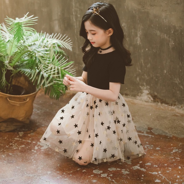 Đầm ngôi sao công chúa cho bé gái lớn size đại