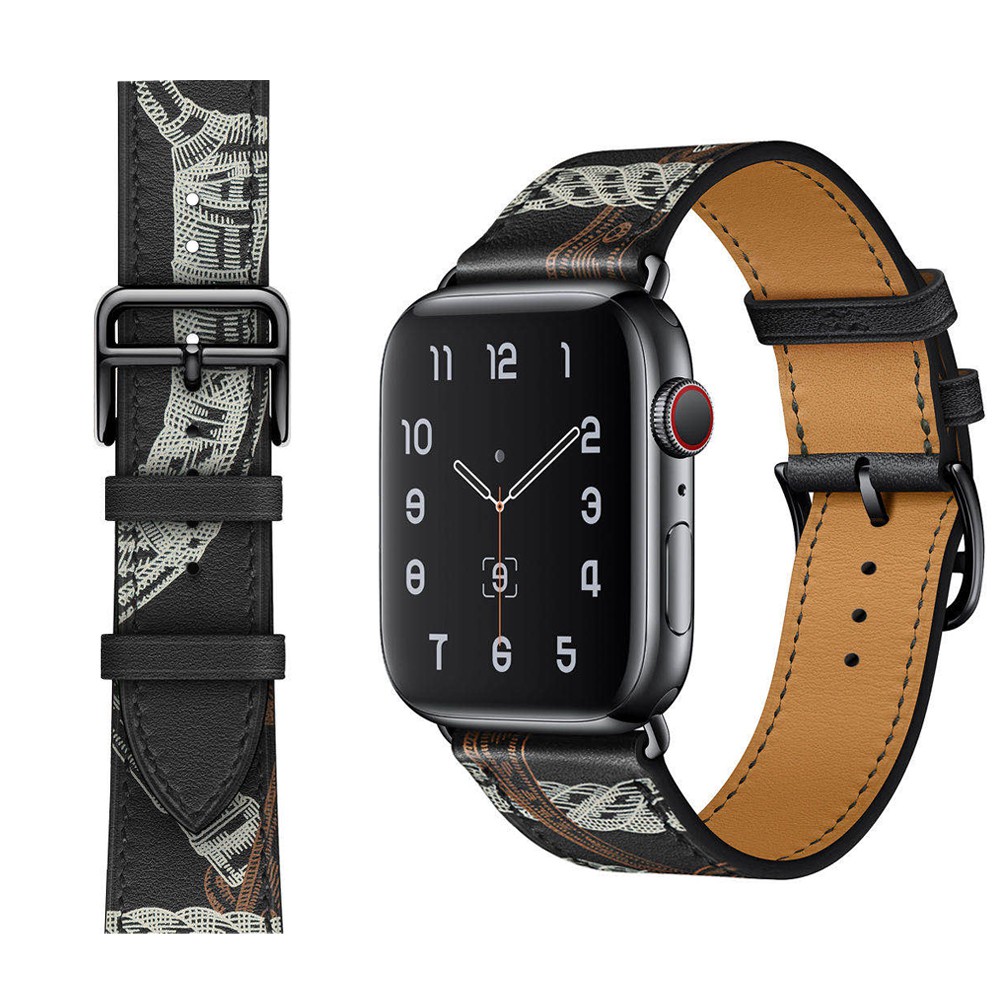 Dây Da Hermes Style cho Apple Watch 38mm / 40mm / 42mm / 44mm.