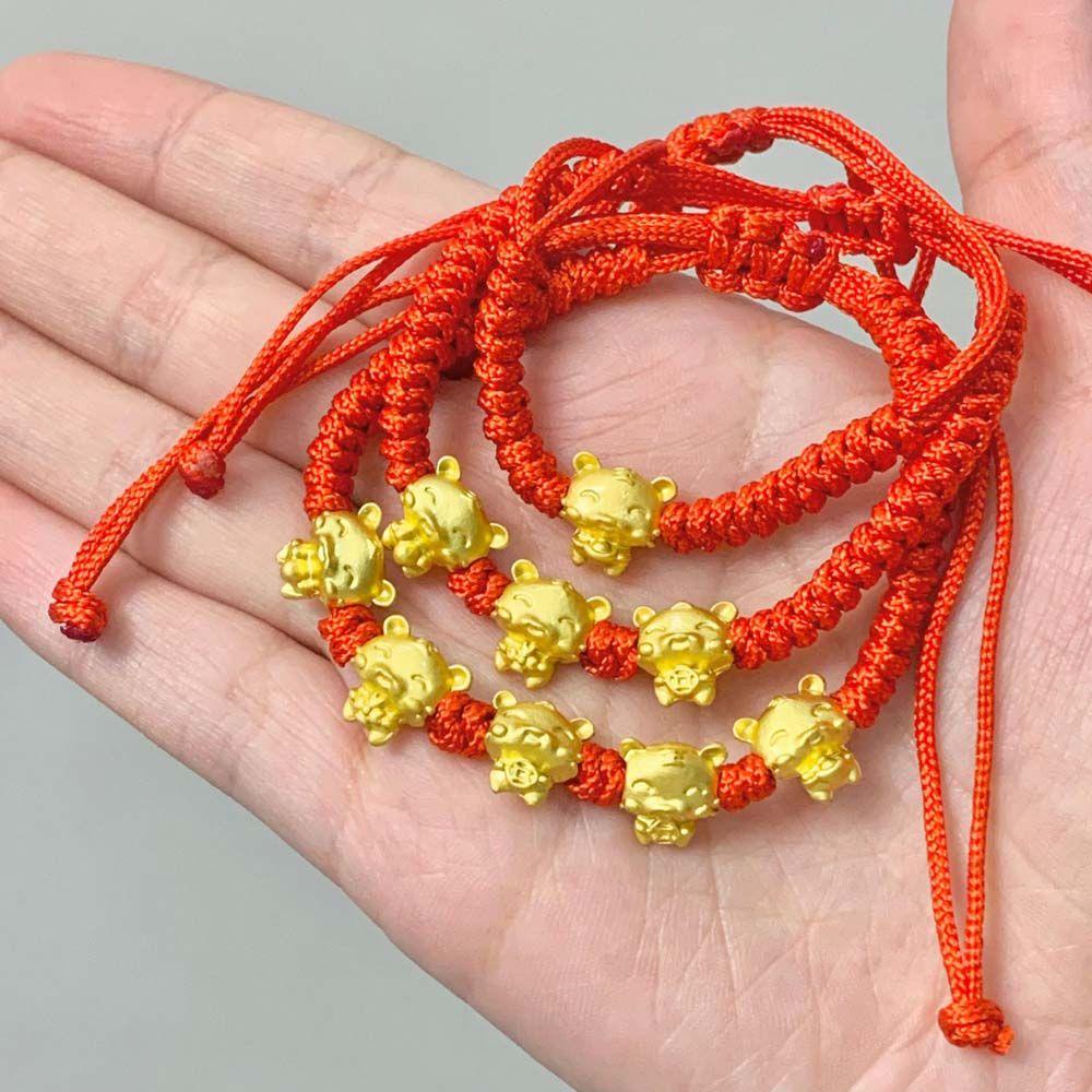 Vòng Tay Dây Bện Phối Mặt Hình Cung Hoàng Đạo Độc Đáo Sáng Tạo Cho Nam Nữ