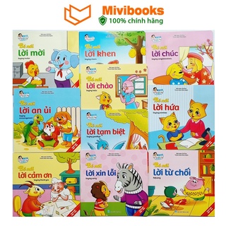 Sách - truyện tranh ehon Kỹ năng giao tiếp cho bé 2 tuổi song ngữ (Bộ 10 cuốn kèm file nghe)