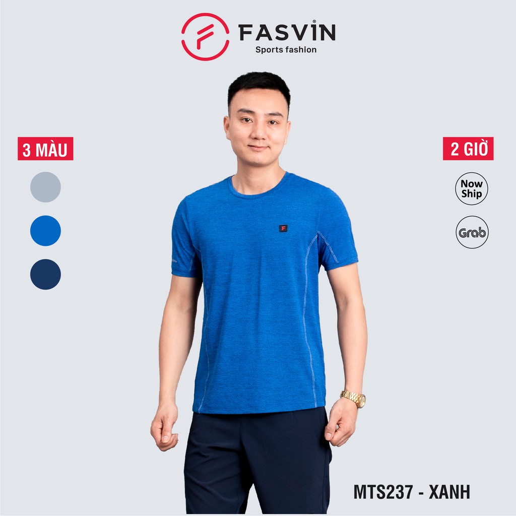 Áo thể thao nam Fasvin DTS237.SG thiết kế mạnh mẽ khoẻ khắn chất vải mềm mịn thoáng mát