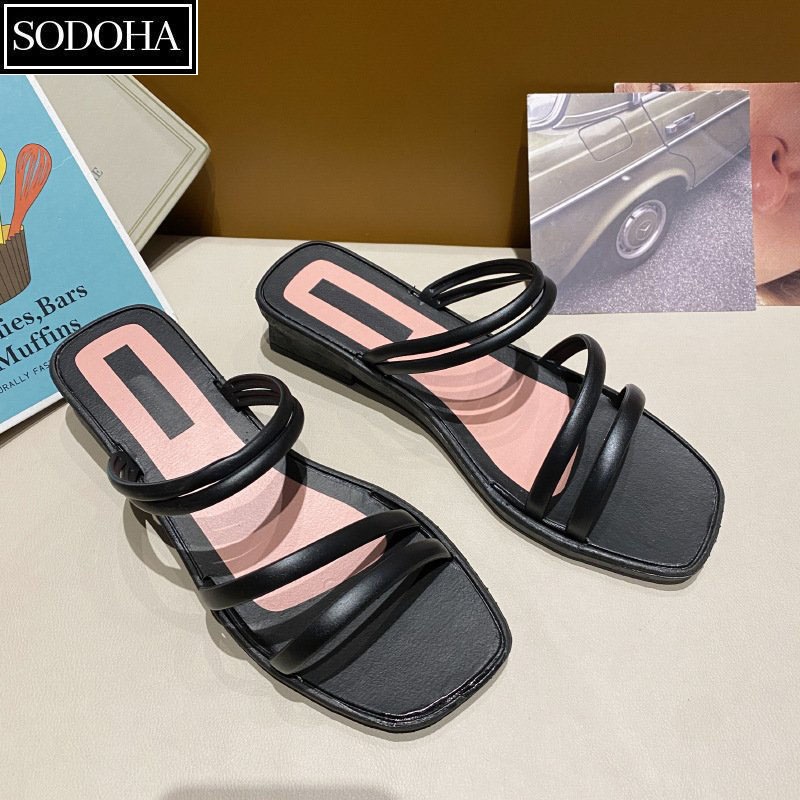 Dép Nữ Thời Trang SODOHA SDH6155 Đế Cao Su Mềm Êm Siêu Thoáng Mát