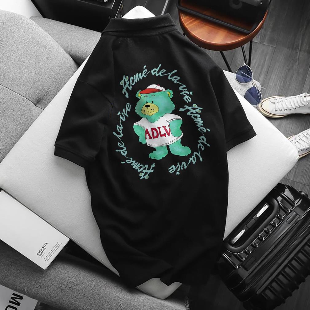 Áo Polo ADLV, chất Thun Cá Sấu Poly Thái Full Size Nam Nữ, Áo có cổ trắng đen, cổ trụ Unisex KKim Shop