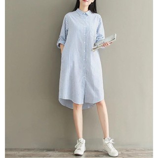 Váy sơ mi kẻ sọc m0124