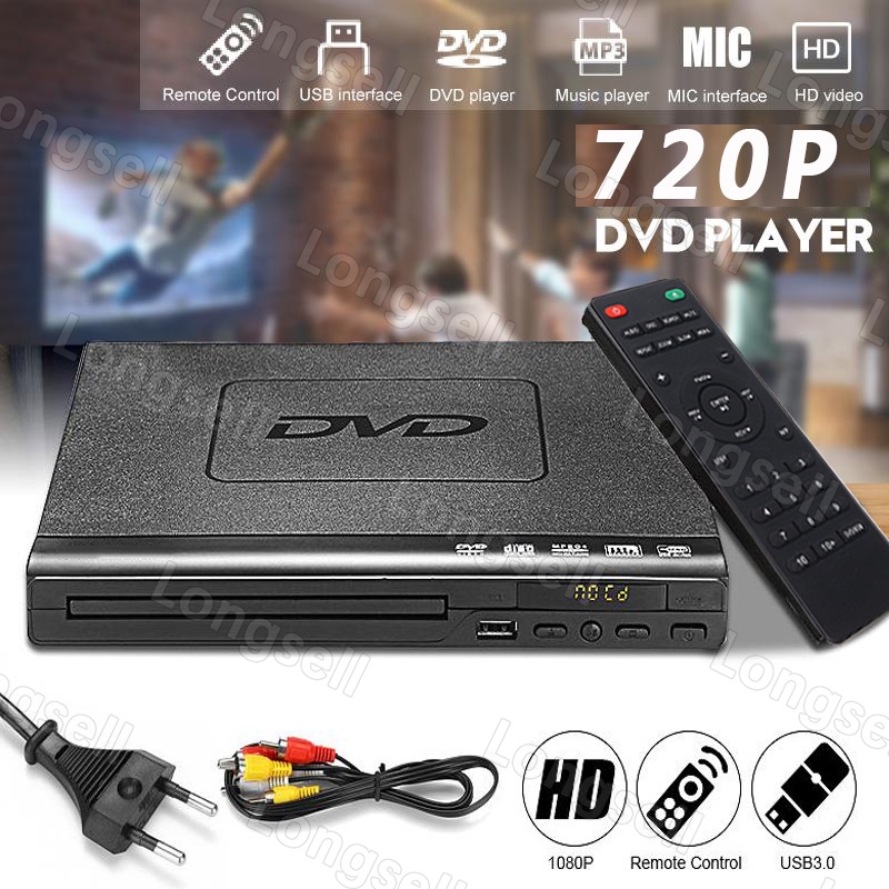 Đầu Đọc Đĩa DVD 1080P Có Cổng USB/CD/EVD/DVD-RW/VCD/MP3/MP4 Chất Lượng Cao