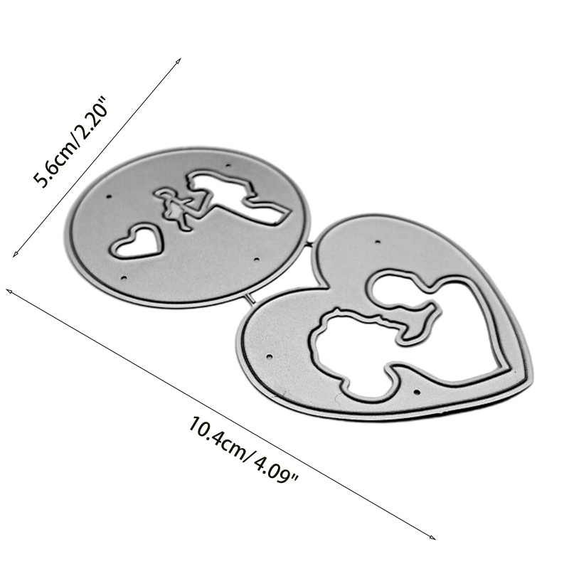 ✿ Khuôn Cắt Giấy Kim Loại Hình Mẹ Và Bé