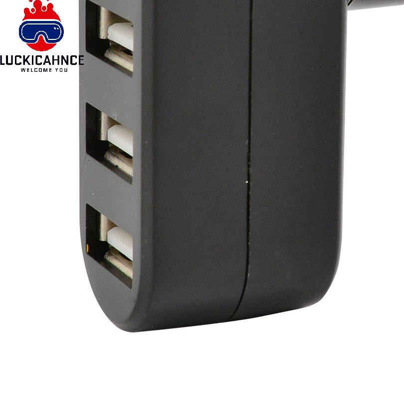 Bộ Chia 3 Cổng Usb 2.0 Tốc Độ Cao Màu Đen