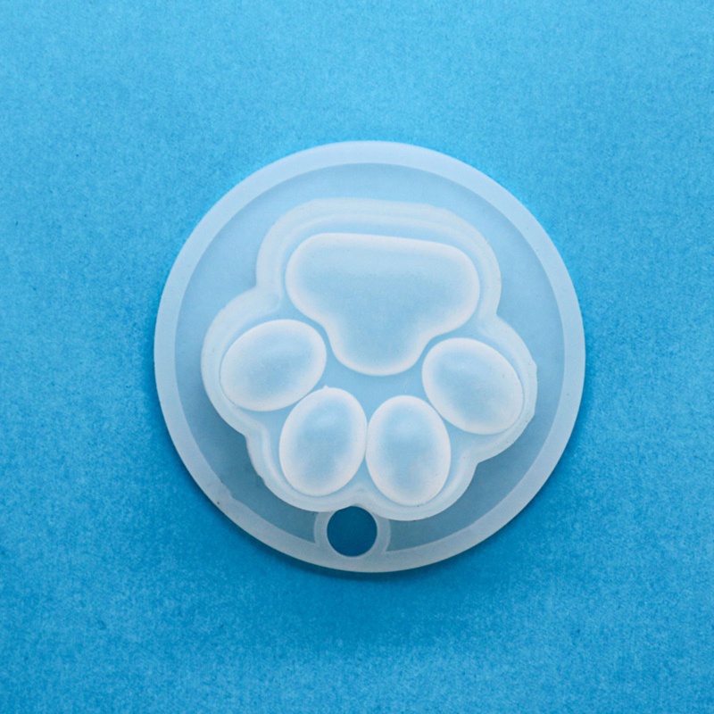 Khuôn silicone làm mặt trang sức hình chân mèo
