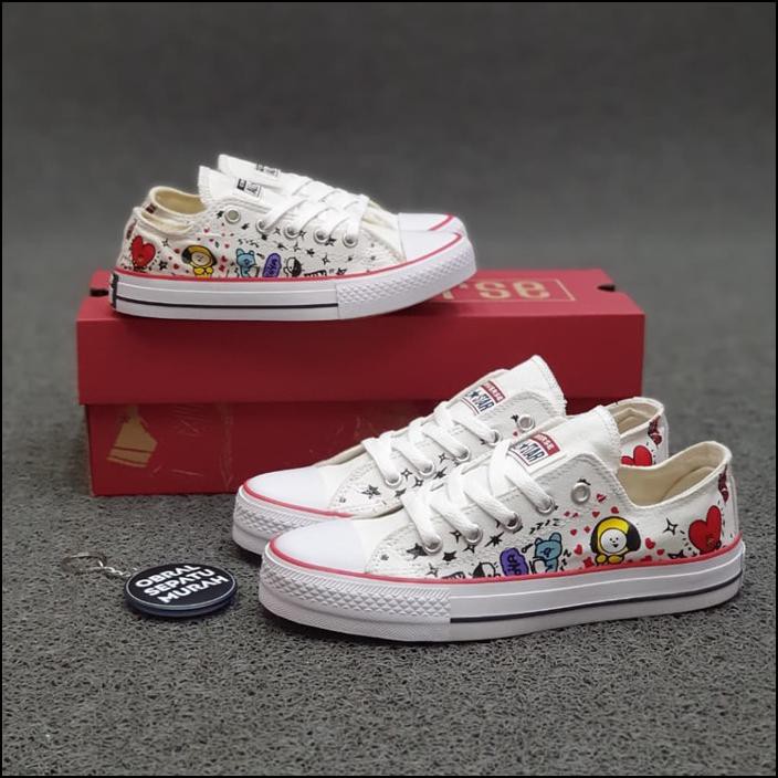 Giày Thể Thao Converse X Bt21 Bts Thời Trang Cho Bé