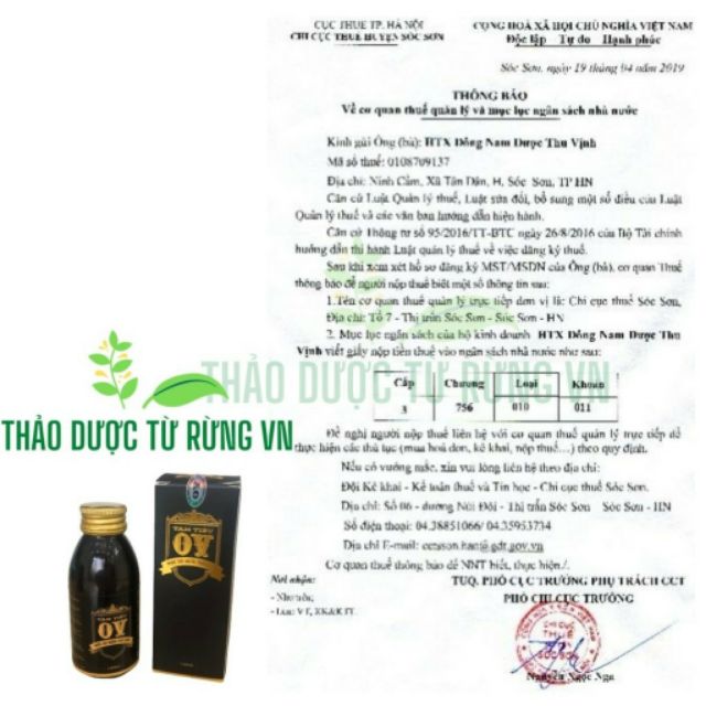 Combo OV Tam Tiêu thầy Vịnh - hết hôi miệng sau 1 liệu trình