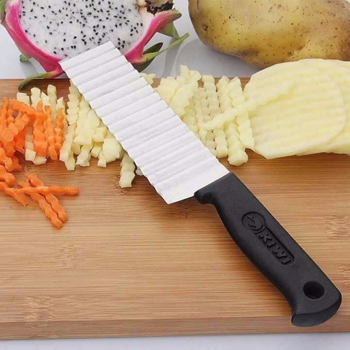 Dao chặn dài rau củ Vạn Lợi -  dao gợn sóng chặn rau câu Cao Cấp đa năng tiện lợi