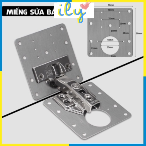 Bản lề gập thông minh bằng thép miếng pad thép miếng gập cửa tiện lợi sử dụng trên mọi bề mặt ILY